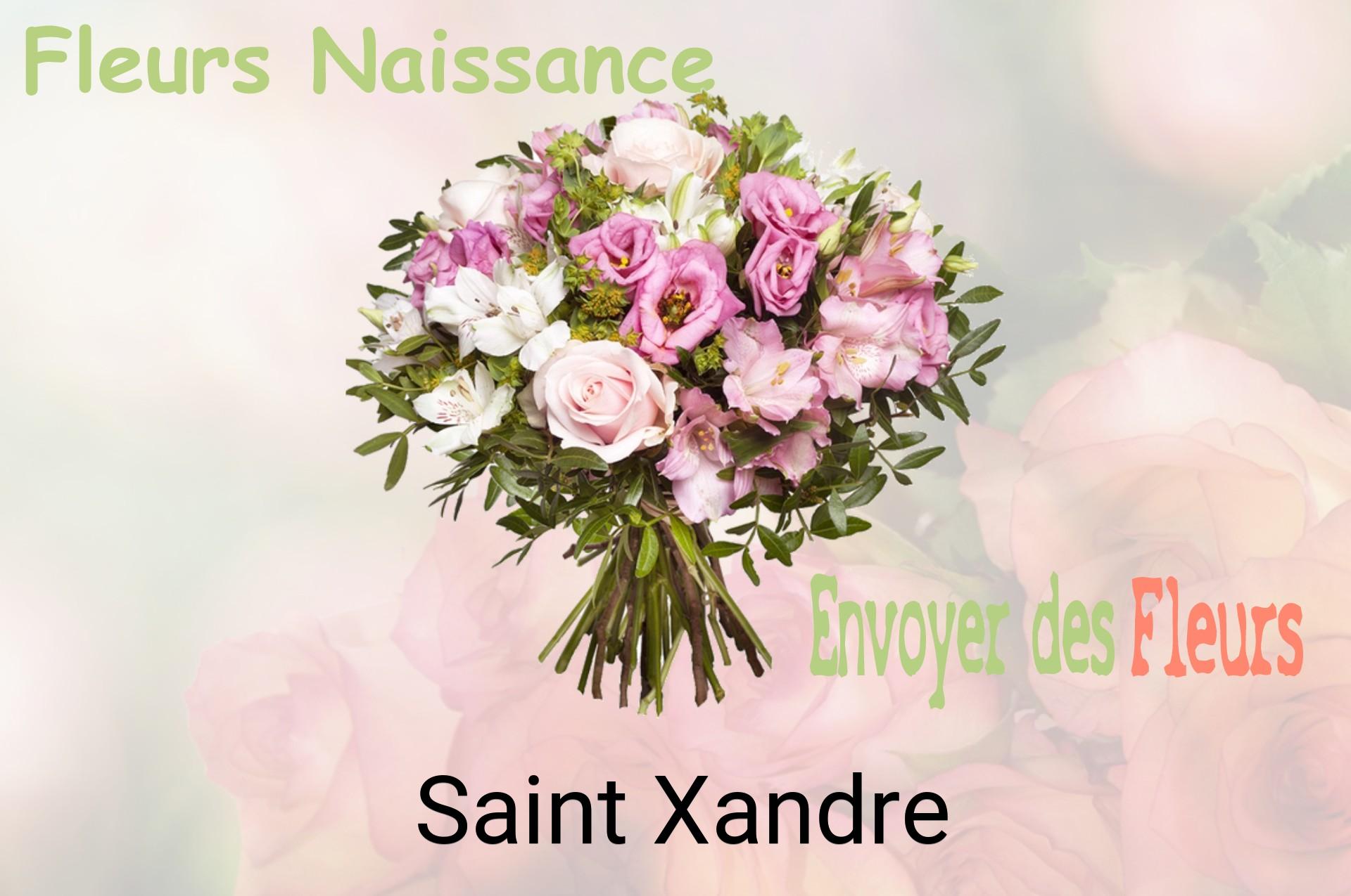 Bouquet de fleurs de naissance livré à Saint-Xandre